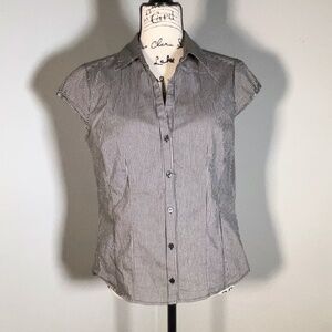 H&M Checkered Button Up Top